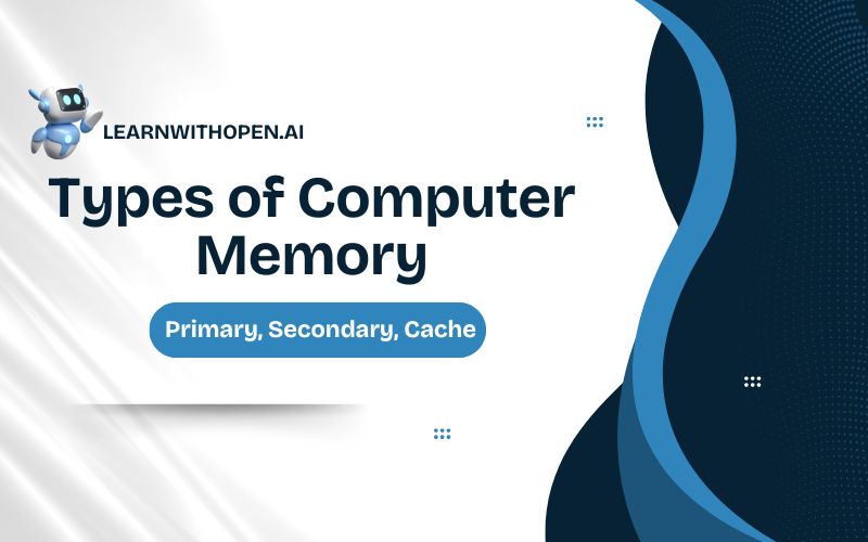 Types of Computer Memory (Primary, Secondary, Cache)
