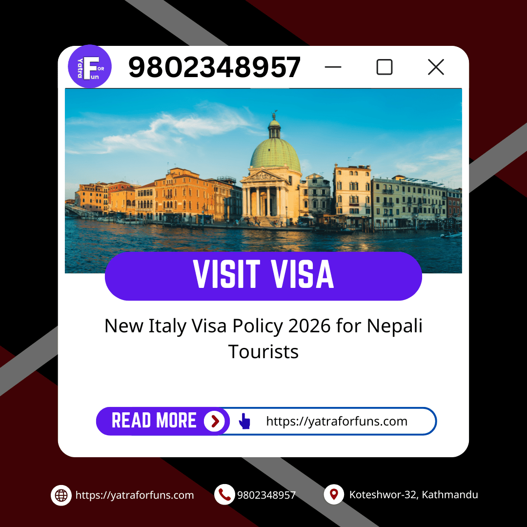 New Italy Visa Policy 2026 for Nepali Tourists