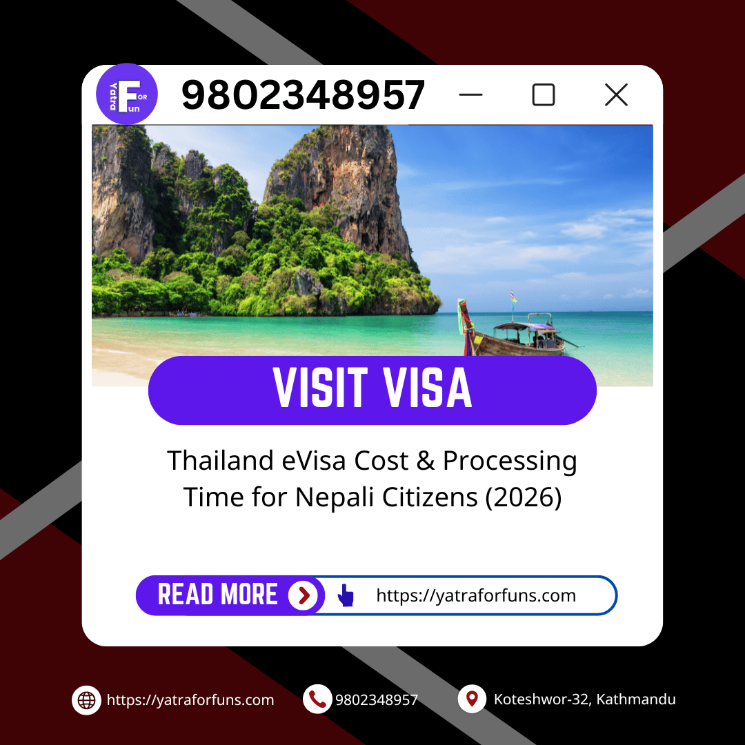 Thailand eVisa Cost & Processing Time for Nepali Citizens (2026)