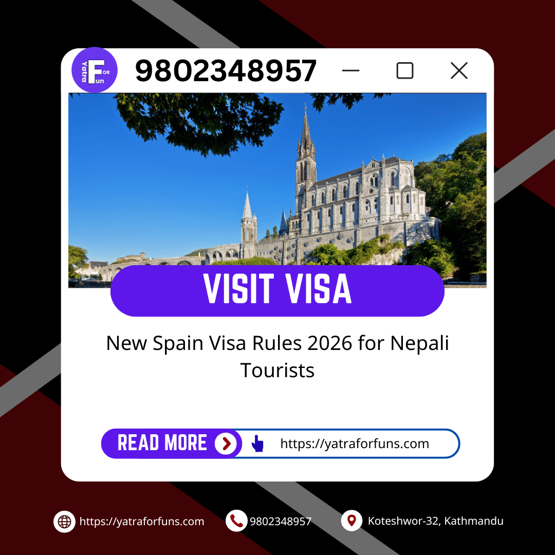 New Spain Visa Rules 2026 for Nepali Tourists